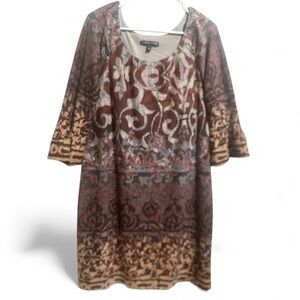 Brown and Cream Chris Mclaughlin Dress